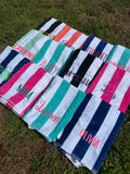 Custom embroidered beach towels