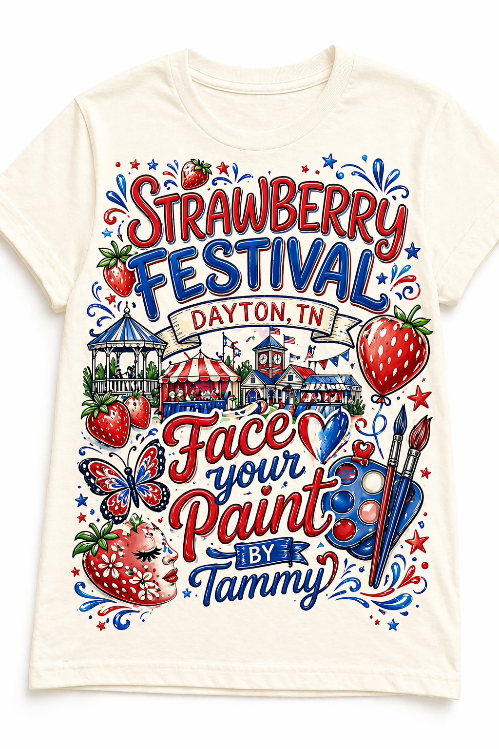 Strawberry festival custom tee