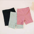 Ribbed bamboo biker shorts