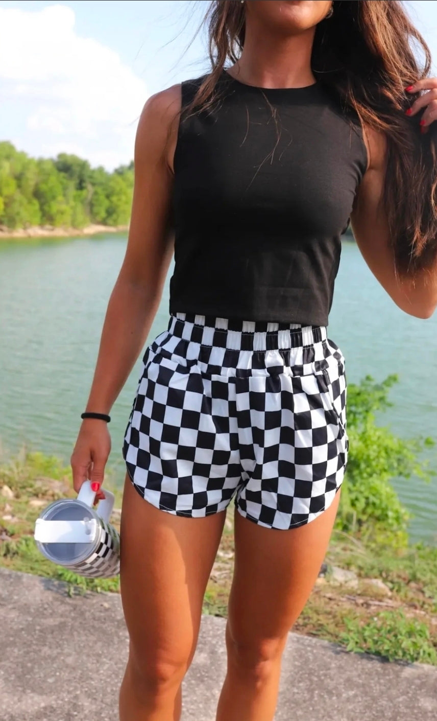 Checkered shorts