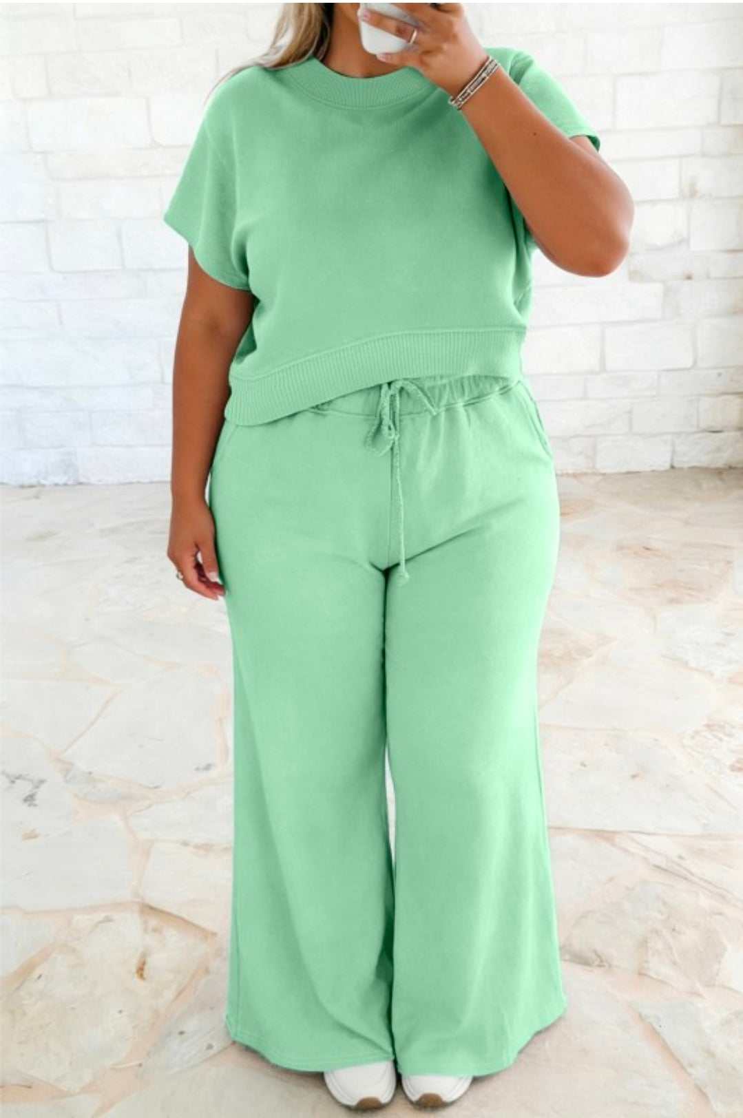Solid ribbed pants set *pre order*