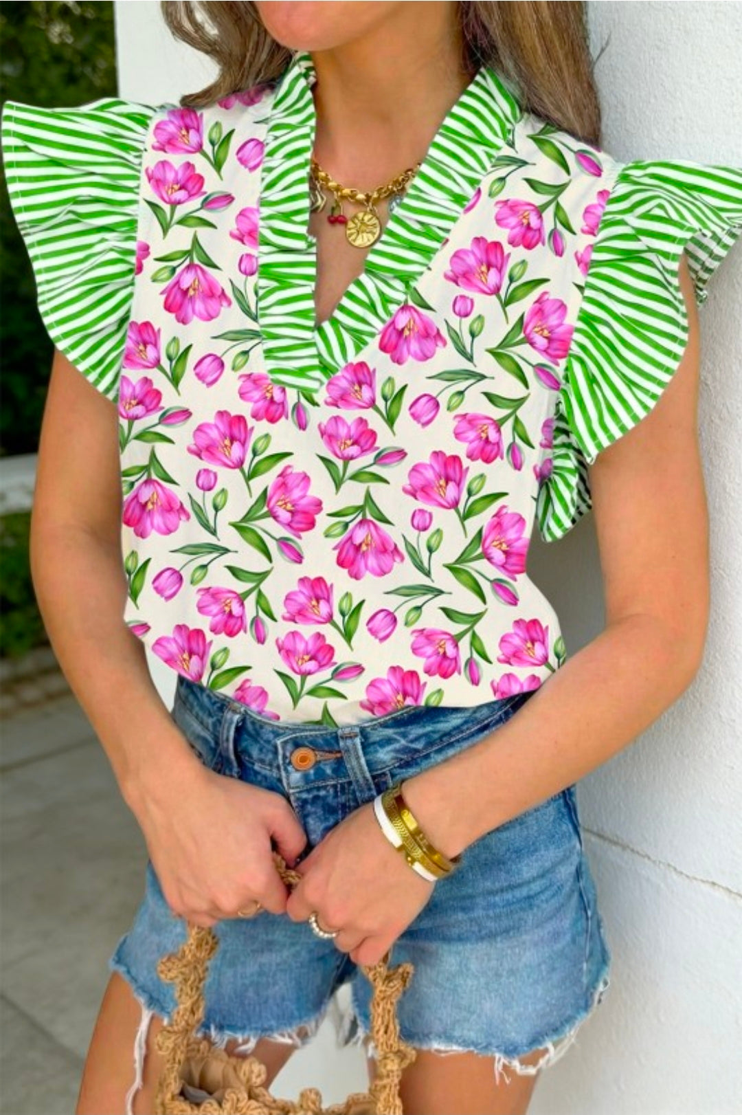 Purple flower top