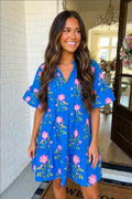 Blue Floral Dress